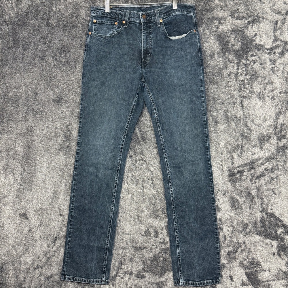 Levis 559 Relaxed Straight Jeans Mens 34x36 Dark Wash Denim
